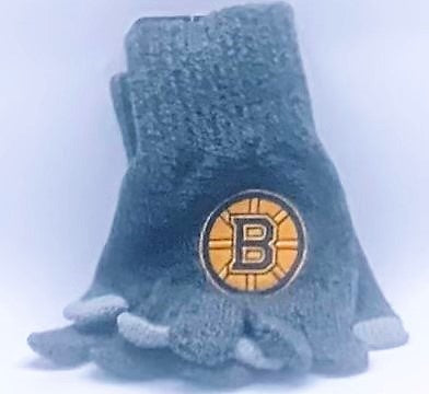 Bruins Charcoal Gloves