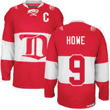 Howe #9 Red Wings Jersey